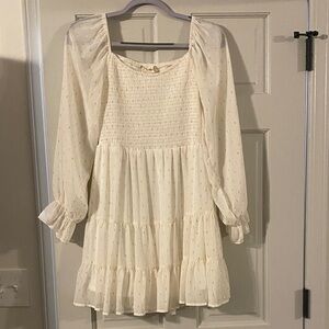 Cream Women’s Altard State Mini Long sleeve Dress